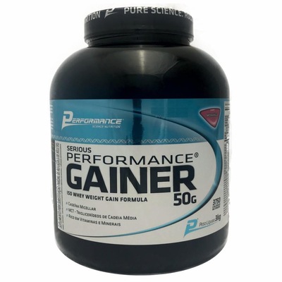 Serious Performance Gainer Performance Nutrition Morango - 3kg - Foto 1