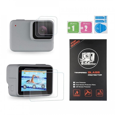 Películas de Vidro Shoot para Lente e LCD GoPro Hero 7 White Silver - Foto 3