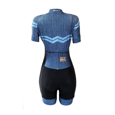 Macaquinho Befast Jeans para Ciclismo - Feminino - Foto 2
