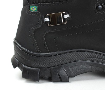 Bota Adventure Coturno Forrado Sola Borracha Macio - Masculina - Foto 3