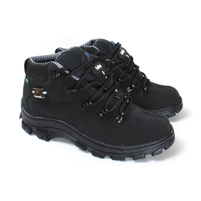 Bota Adventure Coturno Forrado Sola Borracha Macio - Masculina - Foto 5