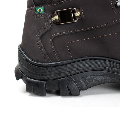 Bota Adventure Coturno Forrado Sola Borracha Macio - Masculina - Foto 3