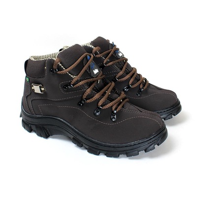 Bota Adventure Coturno Forrado Sola Borracha Macio - Masculina - Foto 5