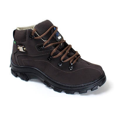 Bota Adventure Coturno Forrado Sola Borracha Macio - Masculina - Foto 6