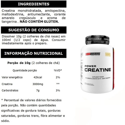 Kit Whey Isolado Bodybuilders - Chocolate - 2kg + Creatina + BCAA + Coqueteleira - Foto 3