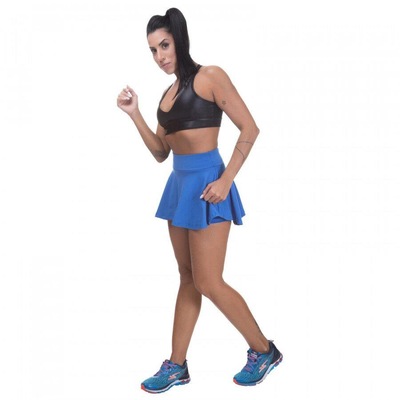 Shorts Saia Colegial Miss Blessed Premium Poliamida - Feminino - Foto 3