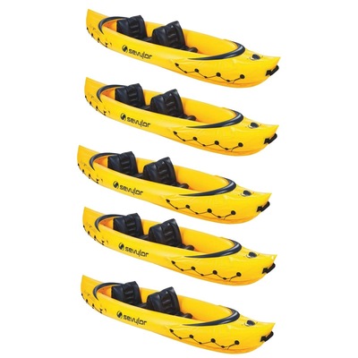 Kit Caiaques Infláveis para 2 Pessoas Sevylor Tahiti com Alças para Transporte - 5 Unidades - Foto 1