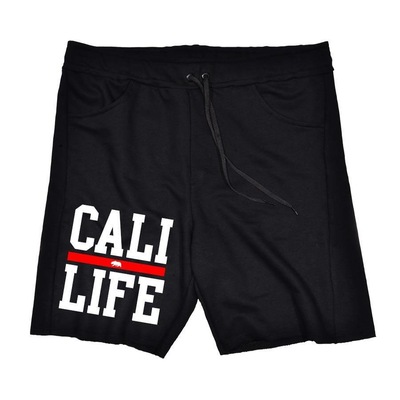 Bermuda Skull Clothing de Moletom Cali Life - Masculina - Foto 1
