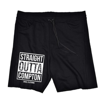 Bermuda Skull Clothing de Moletom Straight Outta Compton - Masculina - Foto 1
