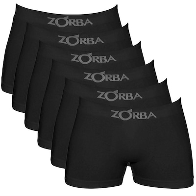 Kit Cuecas Boxer Zorba Algodão Sem Costura - 6 Unidades - Masculina - Foto 1