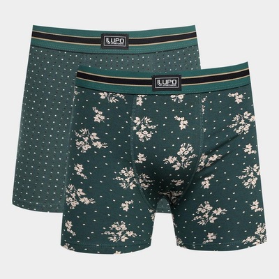Kit de Cueca Boxer Lupo com 2 Unidades - Adulto - Foto 1