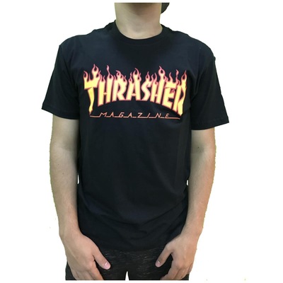 Camiseta Thrasher Flame Logo - Masculina - Foto 2