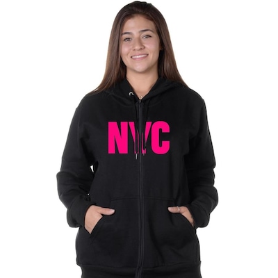 Blusão de Moletom Suffix New York City - Feminino - Foto 1
