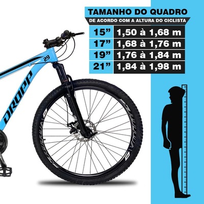 Mountain Bike Droop - Aro 29 - Freio Hidráulico- Câmbio Traseiro Shimano Acera Aluminum - 27 Marchas - Foto 4