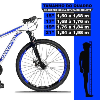 Mountain Bike Droop - Aro 29 - Freio Hidráulico- Câmbio Traseiro Shimano Acera Aluminum - 27 Marchas - Foto 3