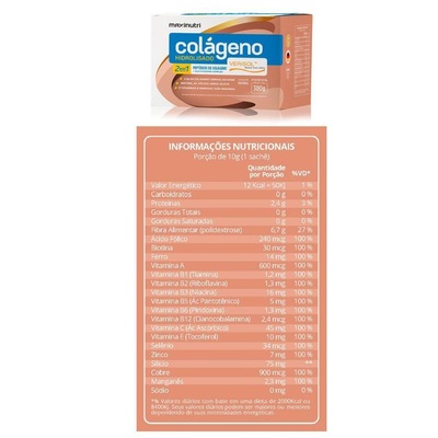 Colágeno Hidrolisado 2 em 1 Maxinutri Original - Caixa com 30 sachês - 10g cada - Foto 2