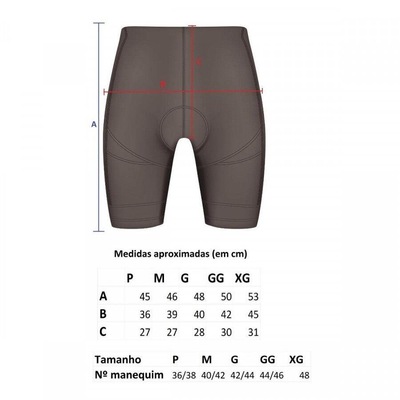 Bermuda de Ciclismo Cycle7 Forro Mpro Extreme Gel - Masculina - Foto 4