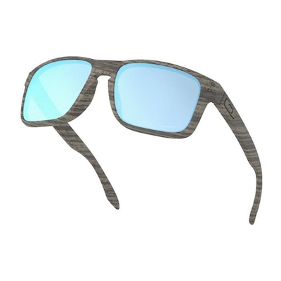 Óculos de Sol Oakley Holbrook Woodgrain W/ Prizm Deep Water Polarized - Masculino - Foto 5