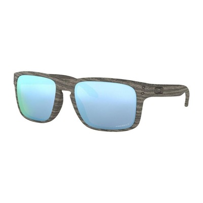 Óculos de Sol Oakley Holbrook Woodgrain W/ Prizm Deep Water Polarized - Masculino - Foto 1