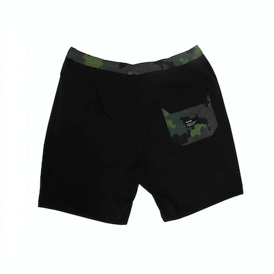 Bermuda Hurley Camo Oversize Hunter Black - Masculina - Foto 2