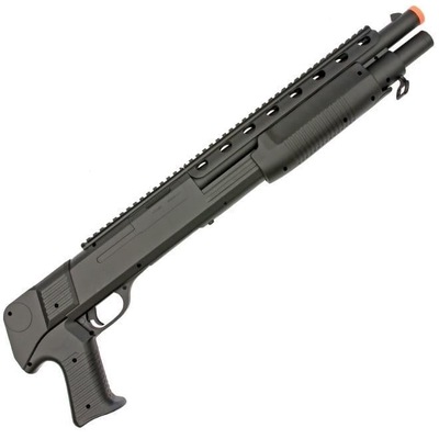 Rifle Shotgun Tactical Airsoft M309 Spring Power 6mm + 2000 Bbs + Alvos + Bandoleira - Foto 2