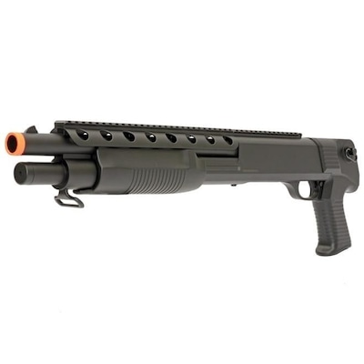 Rifle Shotgun Tactical Airsoft M309 Spring Power 6mm + 2000 Bbs + Alvos + Bandoleira - Foto 3