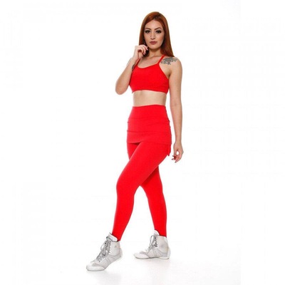 Calça Legging Miss Blessed com Saia Sobreposta - Feminina - Foto 2