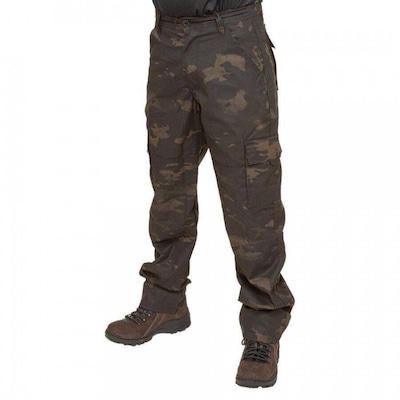Calça Tática Fox Boy 6 Bolsos em Rip Stop Multicam Black - Masculina - Foto 5