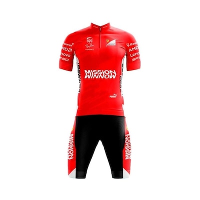 Conjunto de Ciclismo GPX Sports: Bermuda + Camisa Pro Tour Ferrari - Adulto - Foto 1