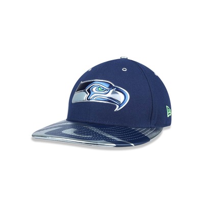 Boné Aba Reta New Era 5950 Seattle Seahawks NFL 38976 - Fechado - Adulto - Foto 1