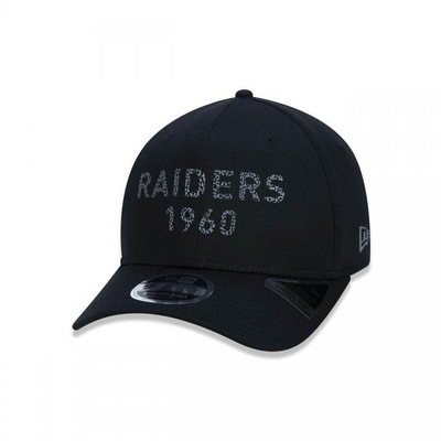 Boné Aba Curva New Era 9Fifty Stretch Snap NFL Oakland Raiders Monotone Puff - Snapback - Adulto - Foto 1