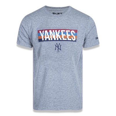 Camiseta New Era MLB New York Yankees Color Stripe Division Mescla - Masculina - Foto 1