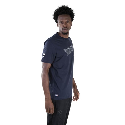 Camiseta New Era MLB New York Yankees Outline Pontilhado - Masculina - Foto 3