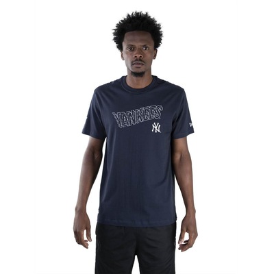 Camiseta New Era MLB New York Yankees Outline Pontilhado - Masculina - Foto 1