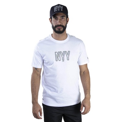 Camiseta New Era MLB New York Yankees Outline Dimension - Masculina - Foto 1