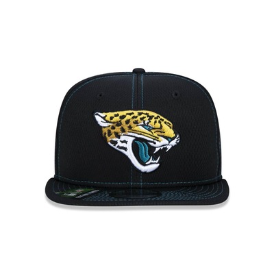 Boné Aba Reta New Era 9Fifty On-Field Coleção Sideline NFL Jacksonville Jaguars - Adulto - Foto 2