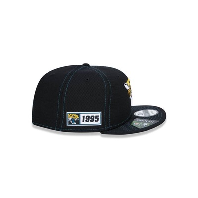 Boné Aba Reta New Era 9Fifty On-Field Coleção Sideline NFL Jacksonville Jaguars - Adulto - Foto 6