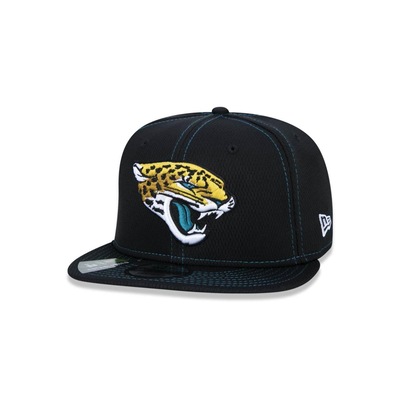 Boné Aba Reta New Era 9Fifty On-Field Coleção Sideline NFL Jacksonville Jaguars - Adulto - Foto 1