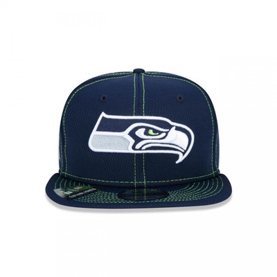 Boné Aba Reta New Era 9Fifty On-Field Coleção Sideline Nfl Seattle Seahawks - Snapback - Adulto - Foto 6