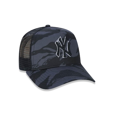 Boné 9Forty New Era A-Frame MLB New York Yankees Camuflado - Trucker - Snapback - Infantil - Foto 3