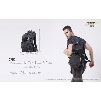 Mochila Tática Nitecore Bp20 - 20 Litros - Foto 4