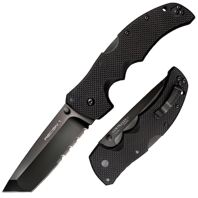 Canivete Cold Steel Recon 1 Tanto Half Serr CS27BTH - Foto 1