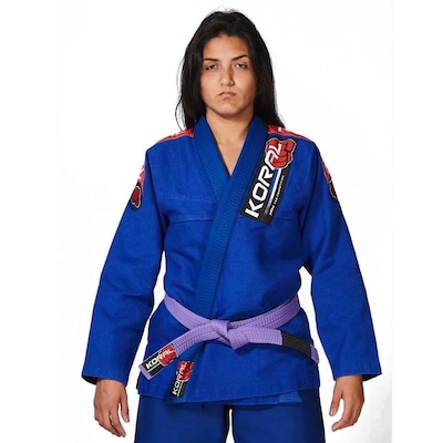 Kimono Jiu-Jitsu Koral New MKM Harmonik - Feminino - Foto 2