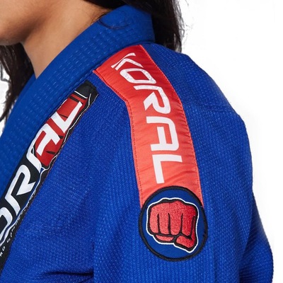Kimono Jiu-Jitsu Koral New MKM Harmonik - Feminino - Foto 5