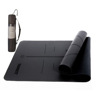 Tapete de Yoga com Bolsa Yangfit Mat PU e Borracha Natural - 5mm - Foto 1