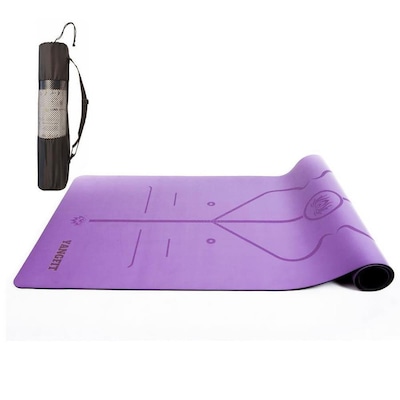 Tapete de Yoga com Bolsa Yangfit Mat PU e Borracha Natural - 5mm - Foto 1