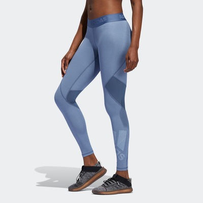 Calça Legging adidas Alphaskin Badge of Sport - Feminina - Foto 4