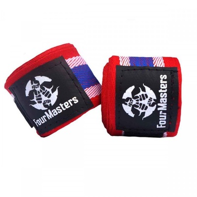 Bandagem Elastica Four Masters Artes Marciais Boxe Muay-Thai  - Adulto - Foto 1