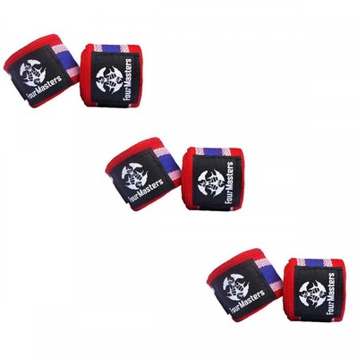 KIT Four Masters com 3 Bandagens Elasticas Artes Marciais Boxe Muay-Thai  - Adulto - Foto 1