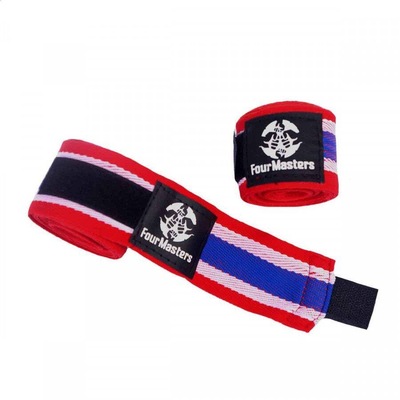 KIT Four Masters com 4 Bandagens Elasticas Artes Marciais Boxe Muay-Thai  - Adulto - Foto 2